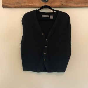 Thrifted Black Sweatervest